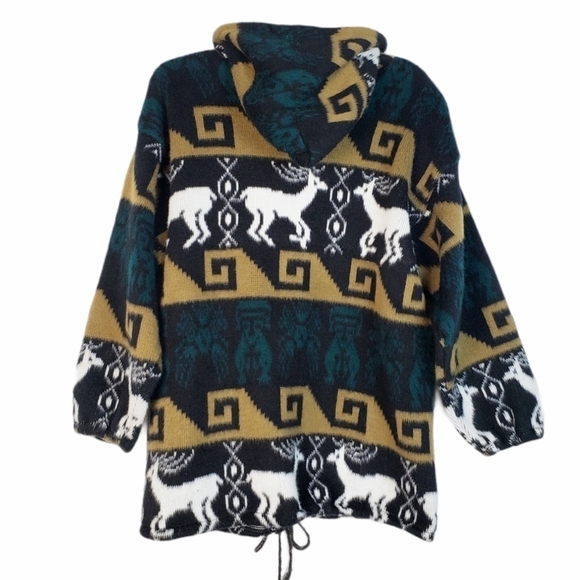 VTG fleece deer hooded jacket fall - Picture 3 of 3